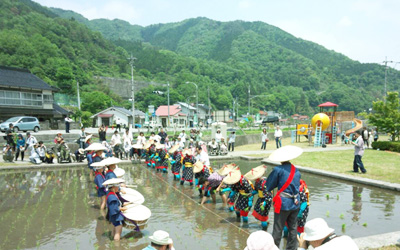 神郷太鼓田植